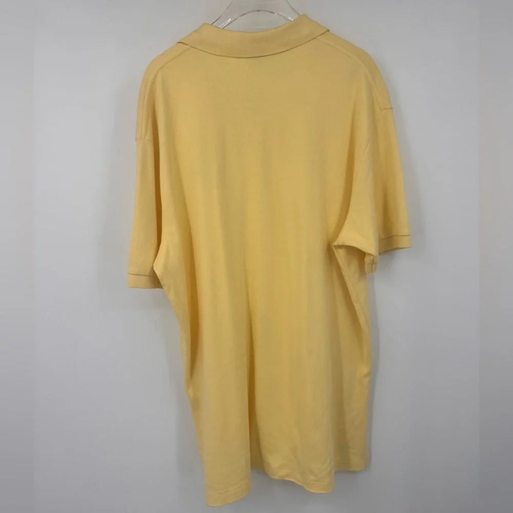 Polo Ralph Lauren Yellow Shirt Dress 100% Cotton Mens Large Preppy | C267